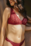 Soutien-gorge foulard Dawa grenat