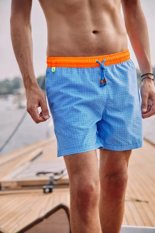 Maillot de bain Sky Blue Azulejos. Marque Gili's