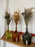 Bouquet fleuri en Dame Jeanne - Marron