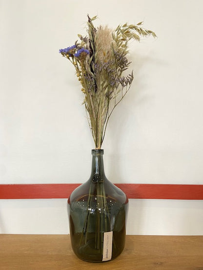 Bouquet fleuri en Dame Jeanne - Gris