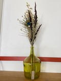Bouquet fleuri en Dame Jeanne - Vert