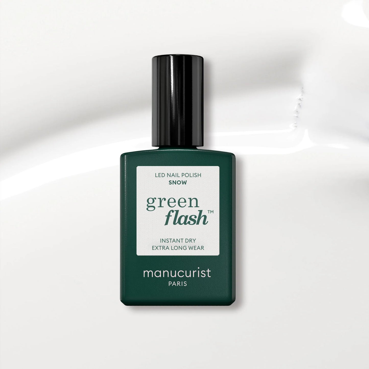Vernis Snow green flash semi permanent Manucurist