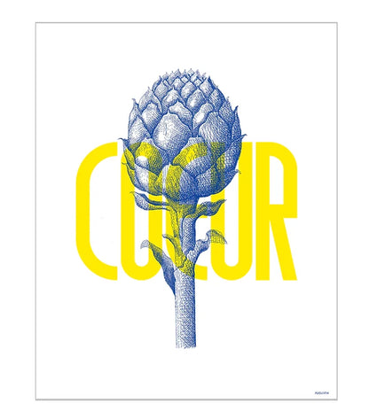 Affiche 30x40 cm - Coeur Artichaut