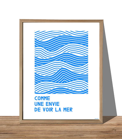 affiche Comme une envie de voir la mer - Augustin