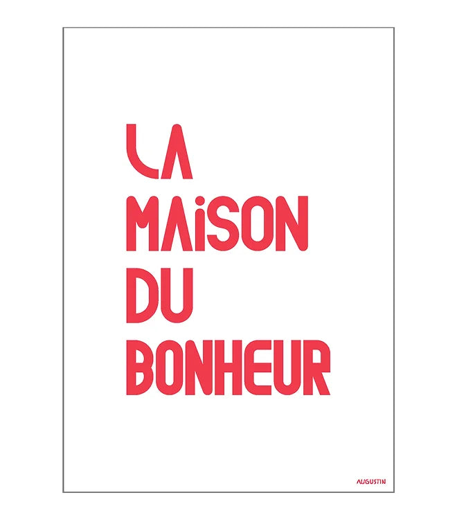 affiche La maison du bonheur- Augustin