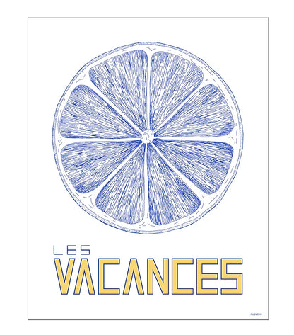 affiche Les vacances - Augustin