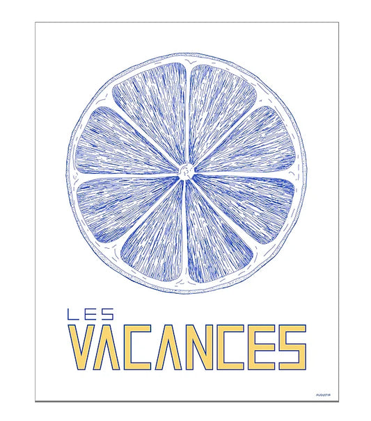 affiche Les vacances - Augustin