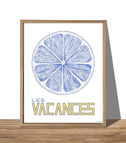 affiche Les vacances - Augustin