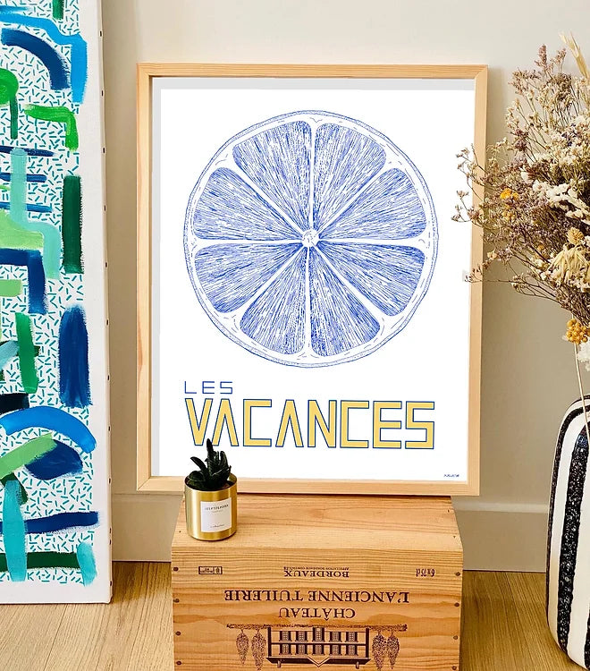 affiche Les vacances - Augustin