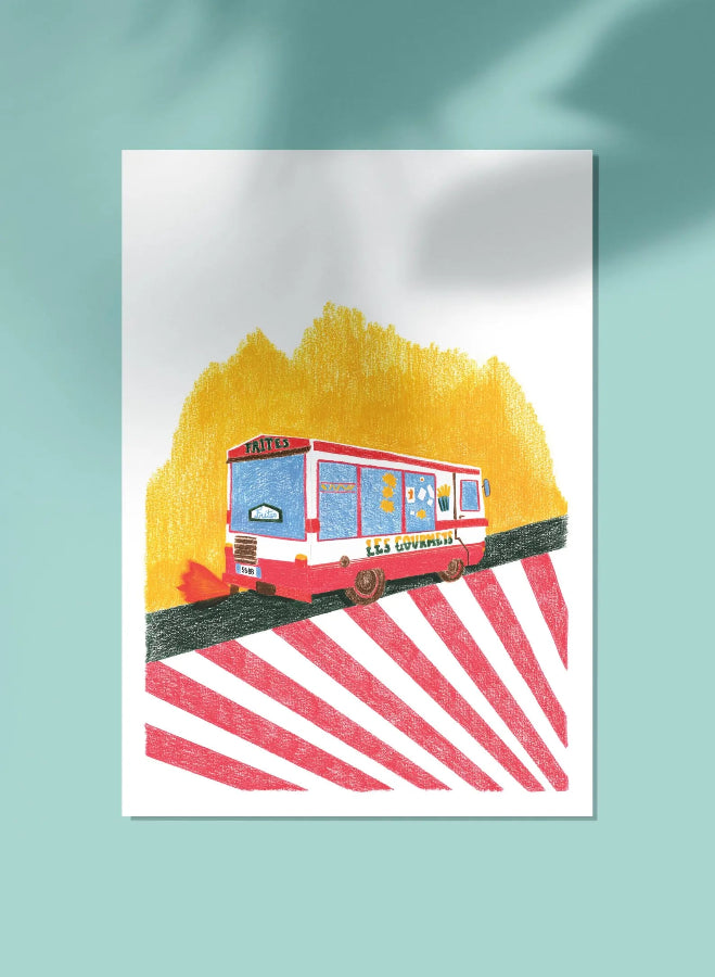 affiche camion à frites lucie leforestier