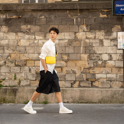 sacoche impermeable jaune joomi