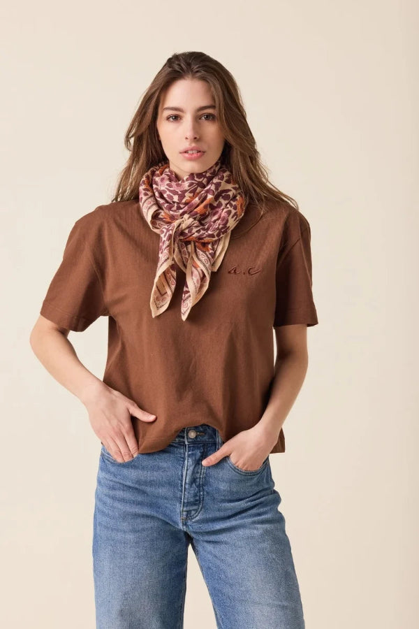 Foulard - Cerisier Flamingo grand format apaches