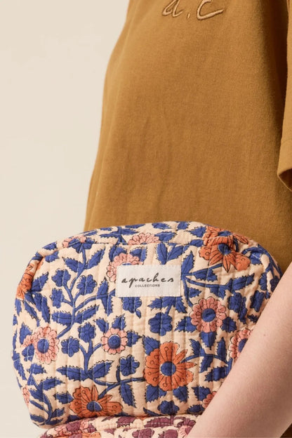 Trousse gaya - Coeur Bleu royal apaches