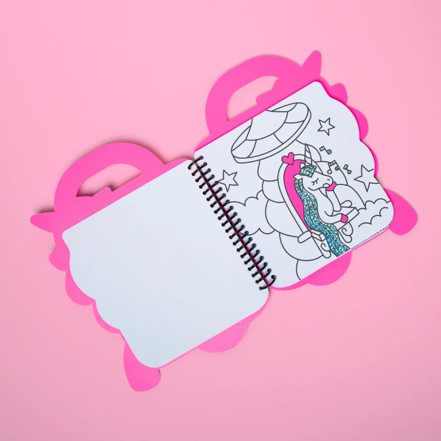 super coloring & stickers book lily ouvert