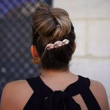 barrette hazel dorée portée