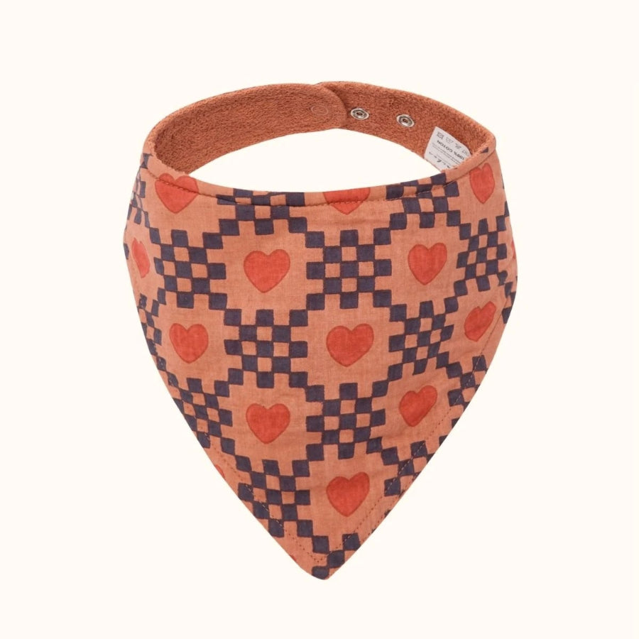 bavoir apaches en coton amor rust