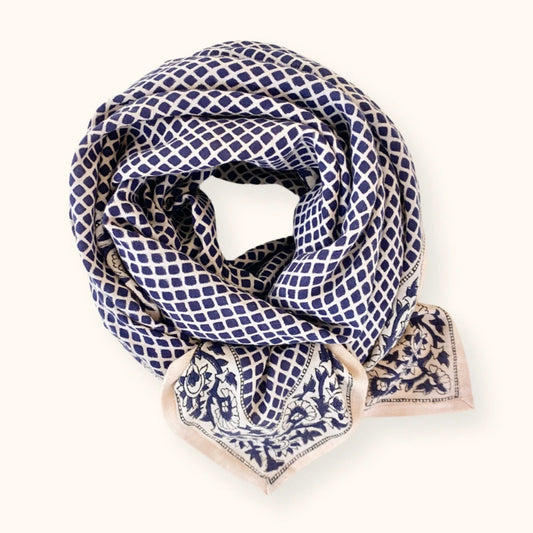 foulard mosaïc graphite