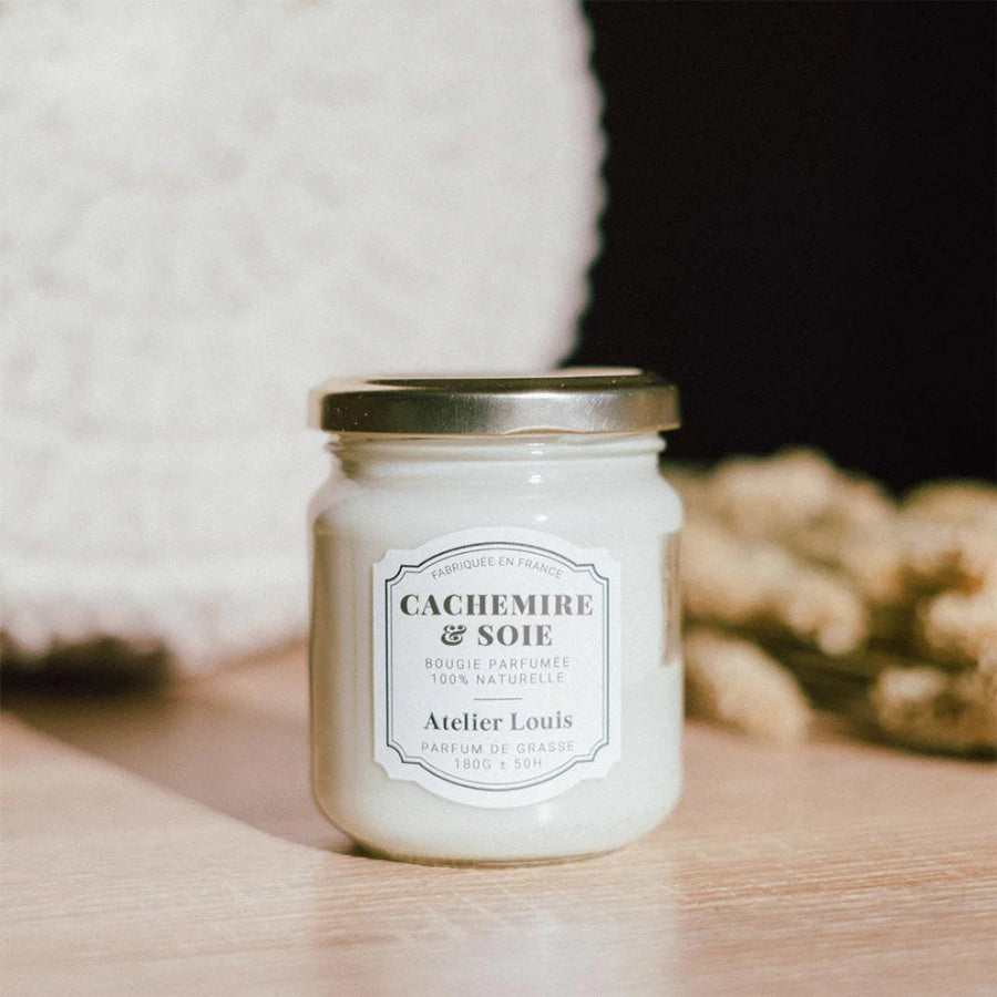 bougie naturelle artisanale cachemir et soie