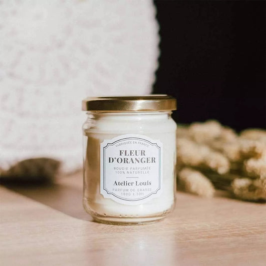 bougie atelier louis à la fleur d'oranger grand format