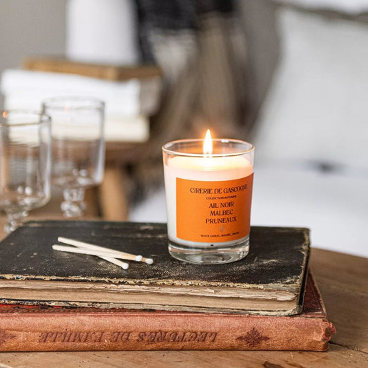 bougie ail noir malbec pruneaux