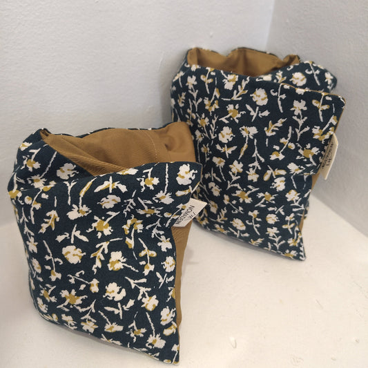 bouillotte marine camel fleurie