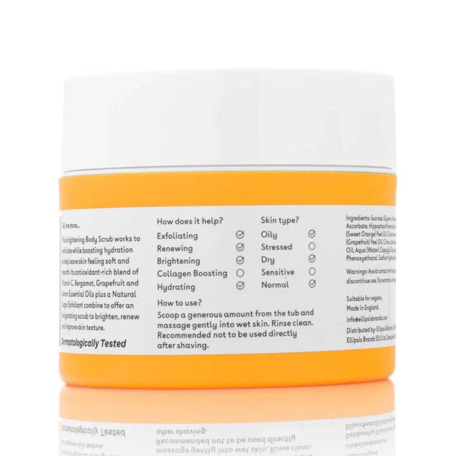 détails produit gommage corps vitamine c q+a