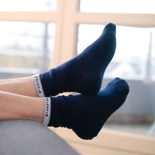 chaussette homme en coton papa poule