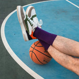 chaussettes coton klue violettes