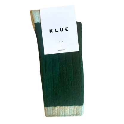 chaussettes femme laine mérinos klue verte