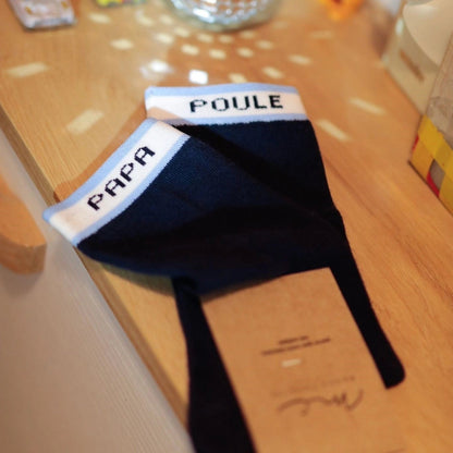 chaussette homme en coton papa poule