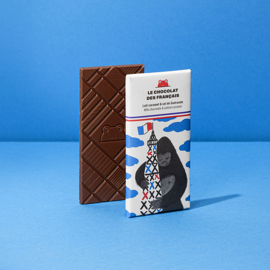 tablette chocolat au lait caramel et sel de guérande le chocolat des français