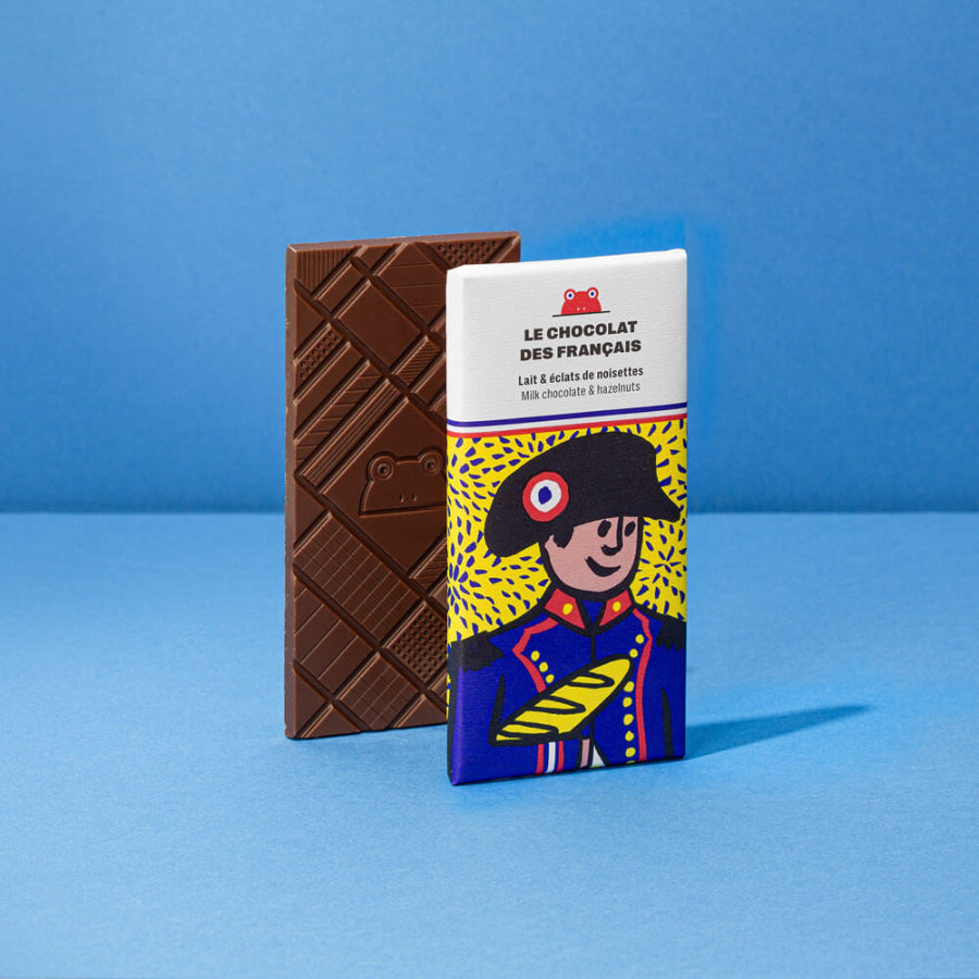 tablette chocolat au lait éclats de noisettes le chocolat des français