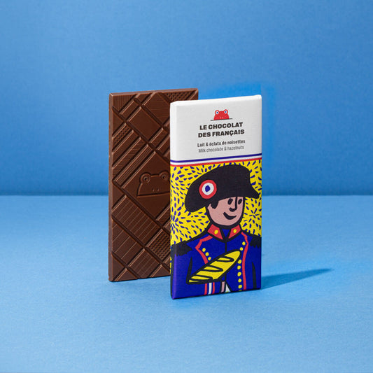 tablette chocolat au lait éclats de noisettes le chocolat des français