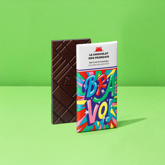 tablette chocolat noir et sel de camargue le chocolat des frnaçais