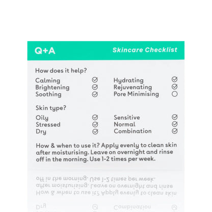 propriétés du masque de nuit cica q+a