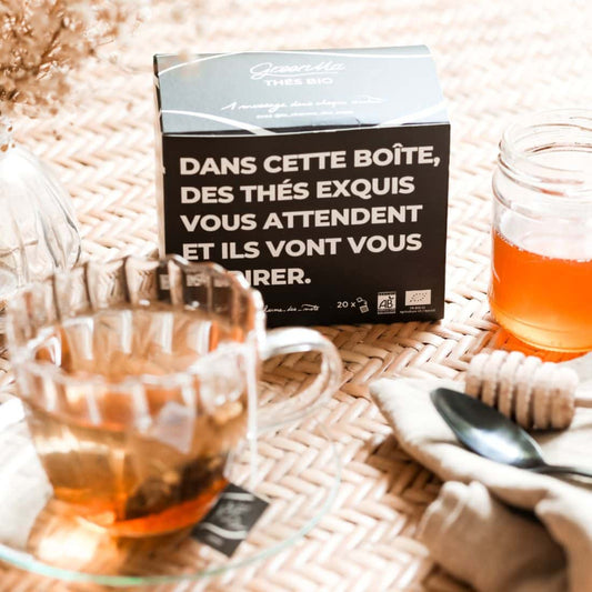 coffret de 20 sachets de thé bio