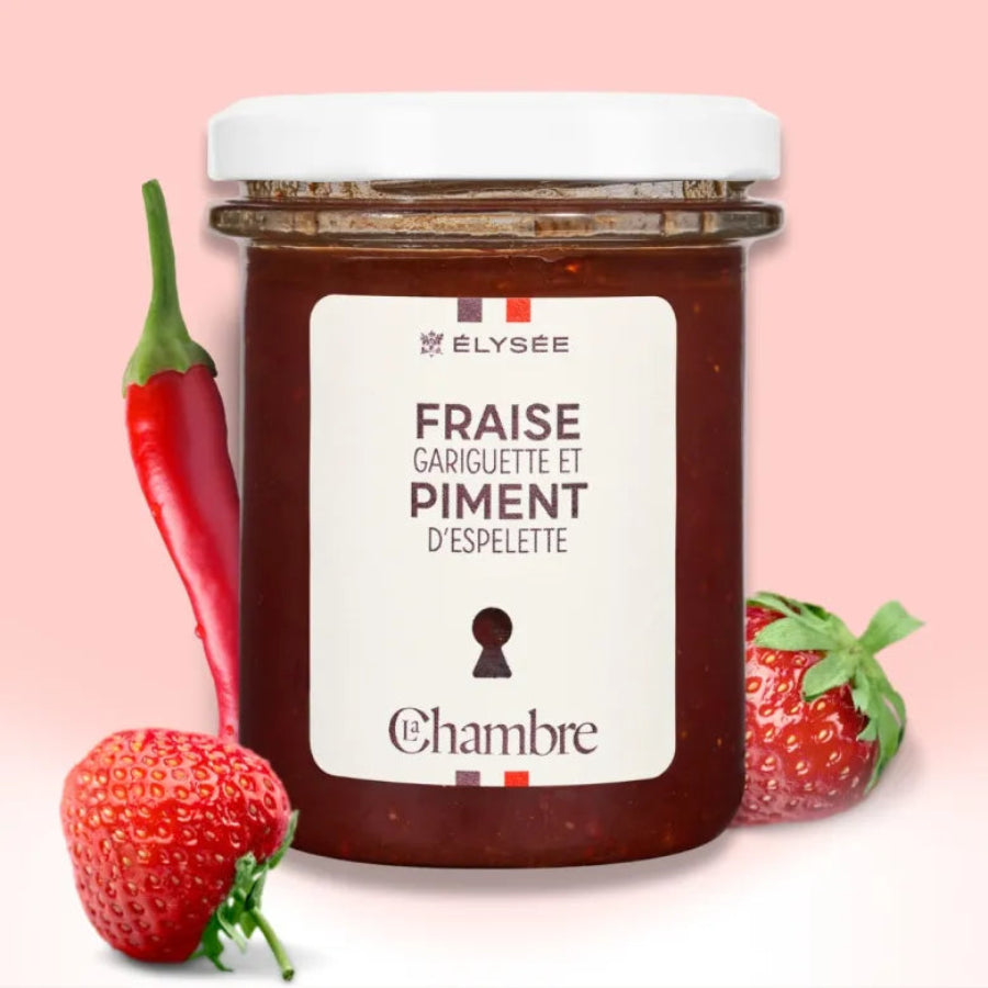 confiture fraise gariguette et piment d'espelette