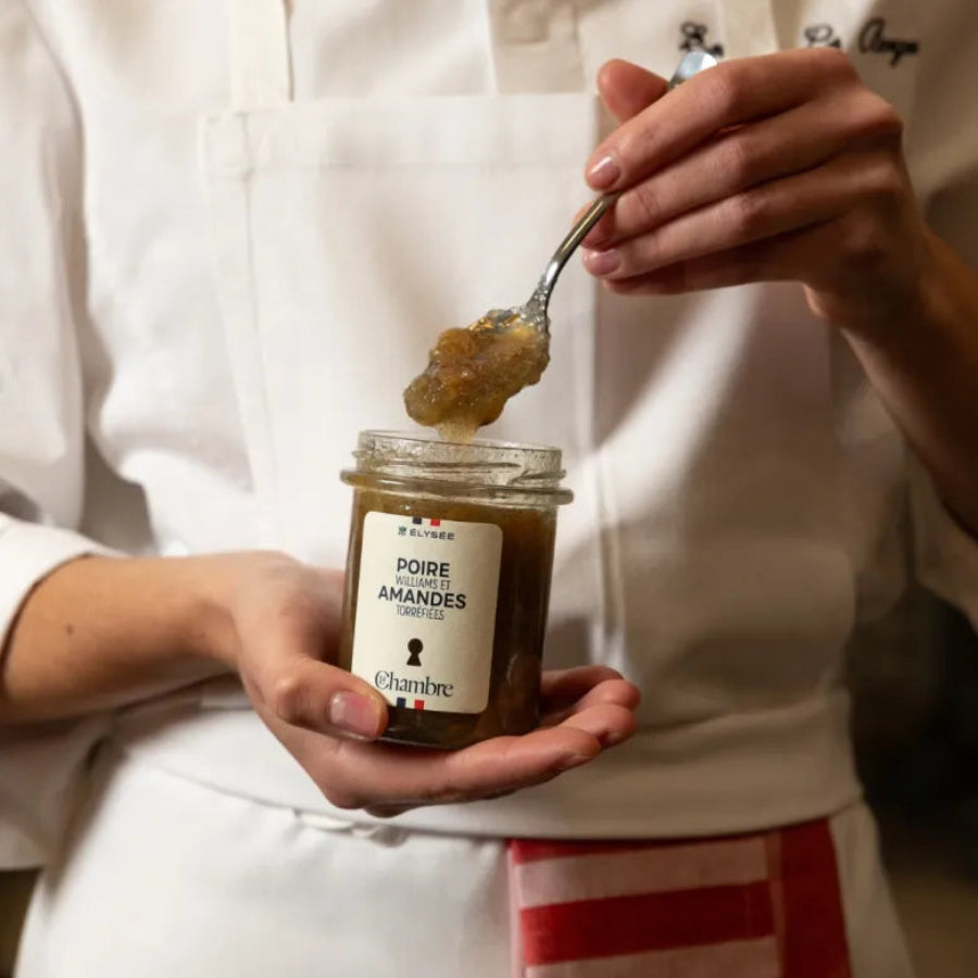 confiture artisanale parisienne poire et amandes torréfiées