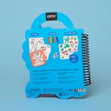 contenu du livre de coloriage et stickers dino omy