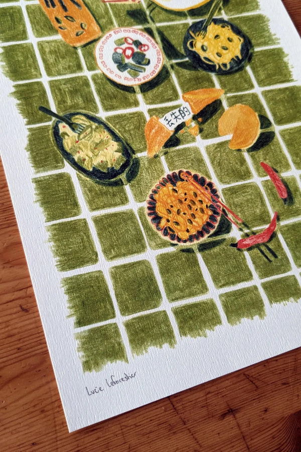 détails affiche repas chinois