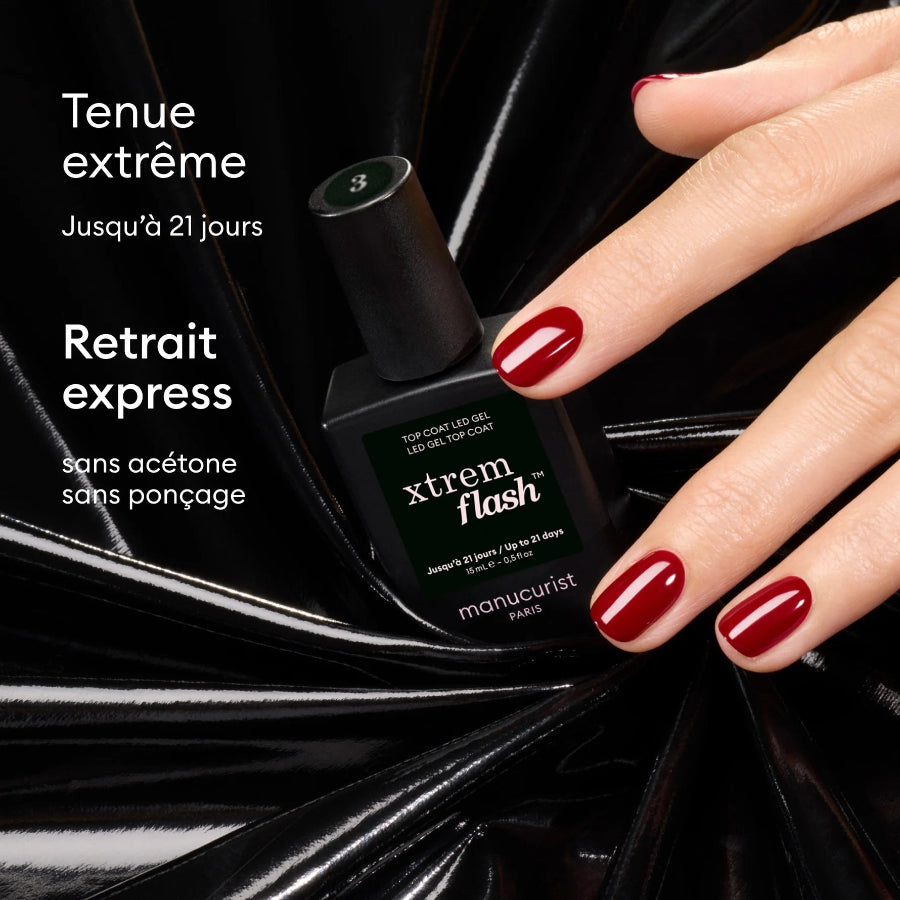 vernis top coat semi permanent 2 jours manucurist