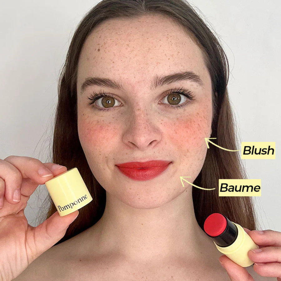 rendu baume & blush orangé pomponne