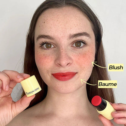 rendu baume & blush orangé pomponne