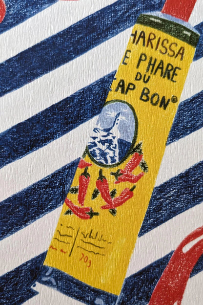 focus affiche tube de harissa