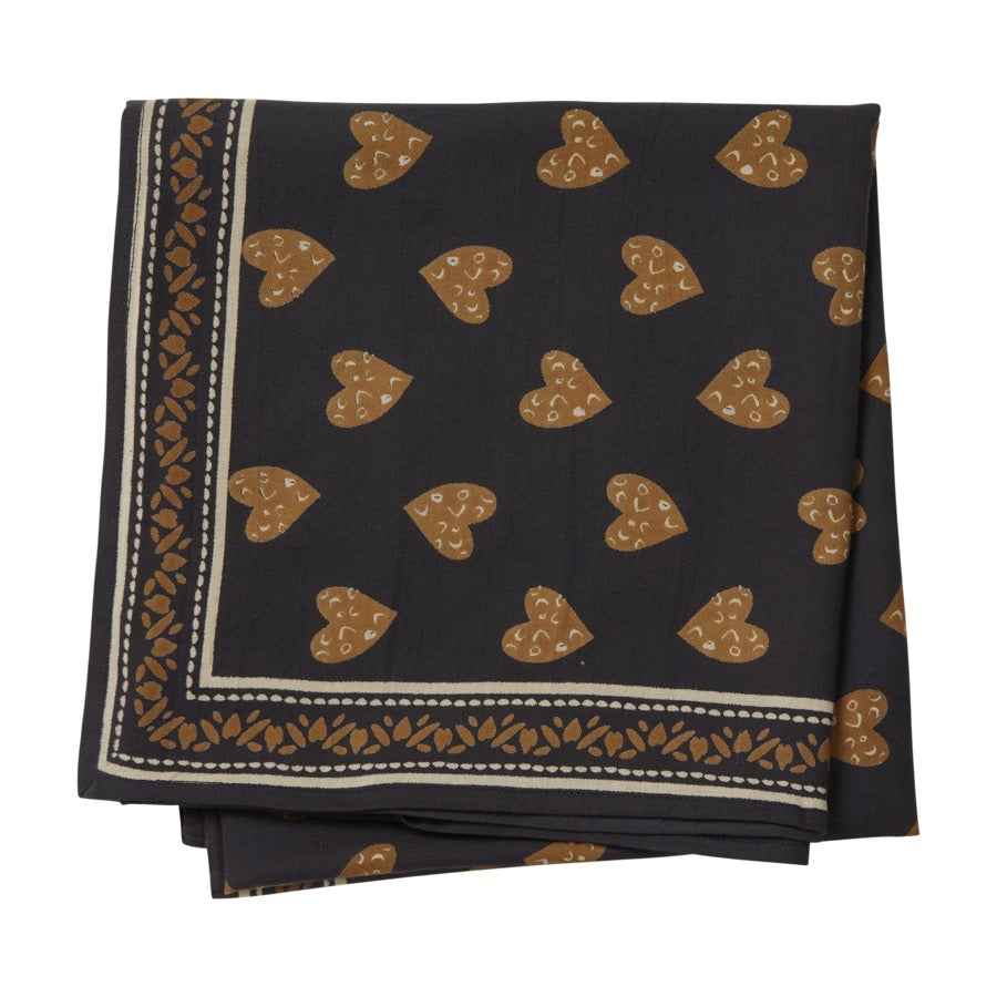 Foulard Coeur Sauvage - Anthracite