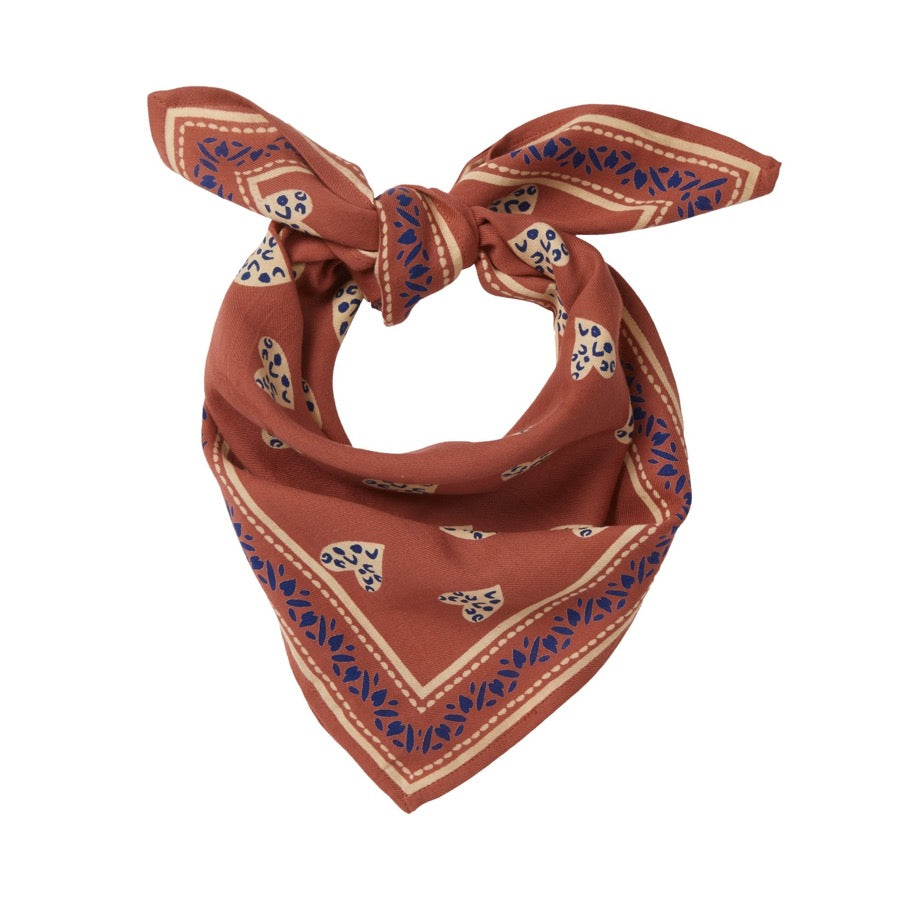 Foulard Coeur Sauvage - Terracotta