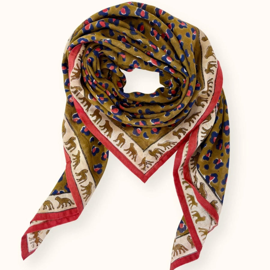 foulard apaches léopard fire