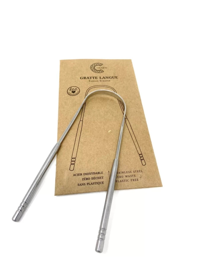 Gratte langue en acier inoxydable