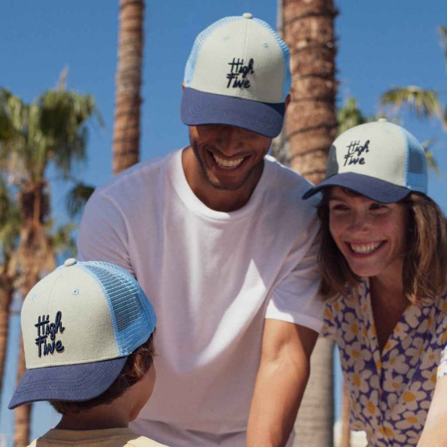 casquette adulte mixte high five bleue