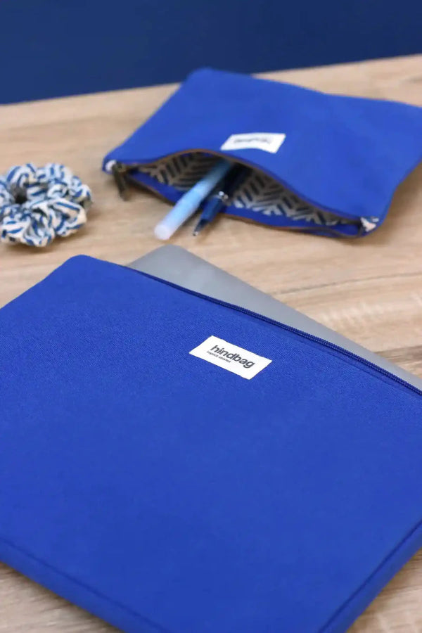 housse d'ordinateur bleu électrique hindbag